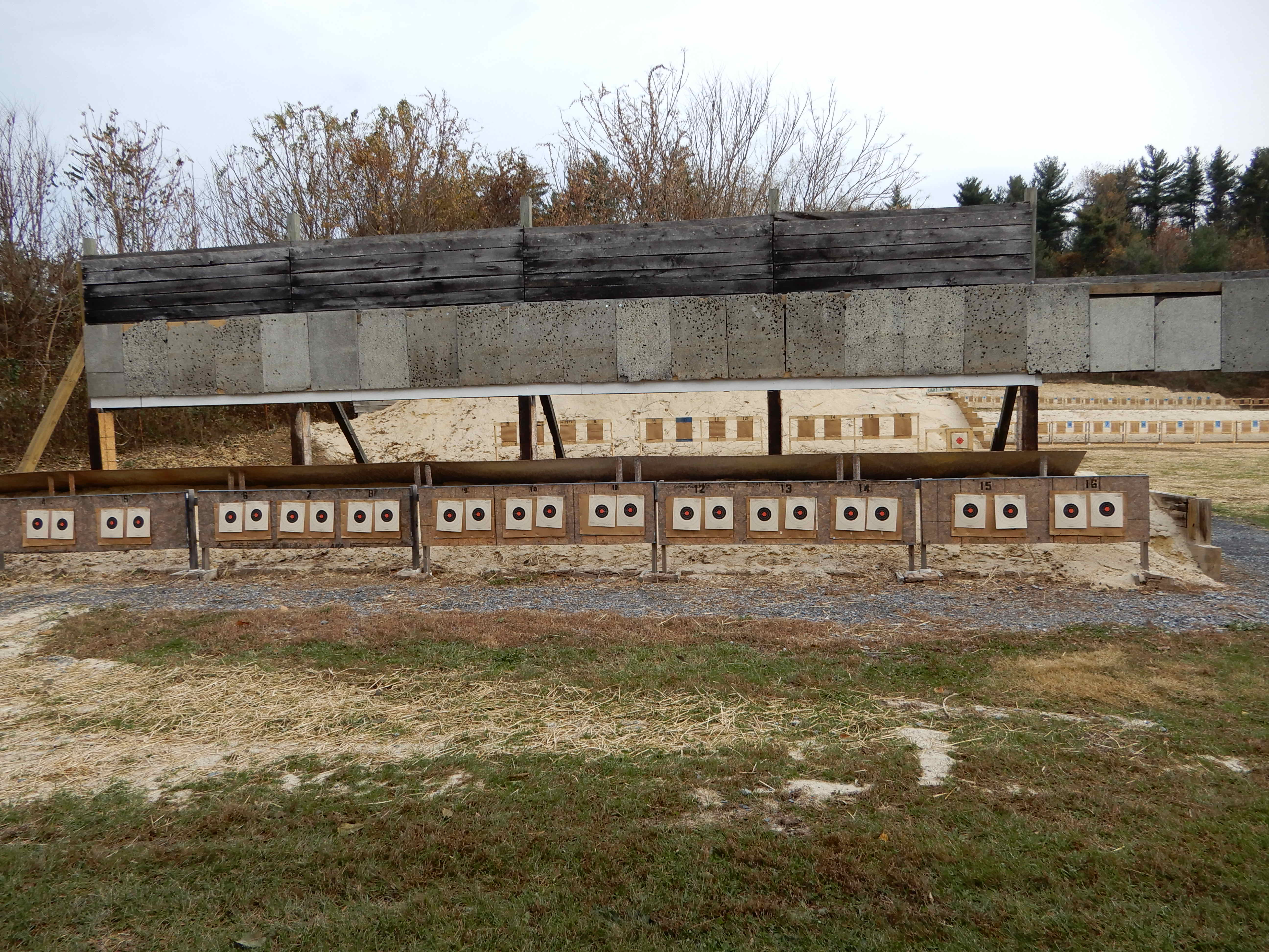 10 and 25 yard Handgun Line